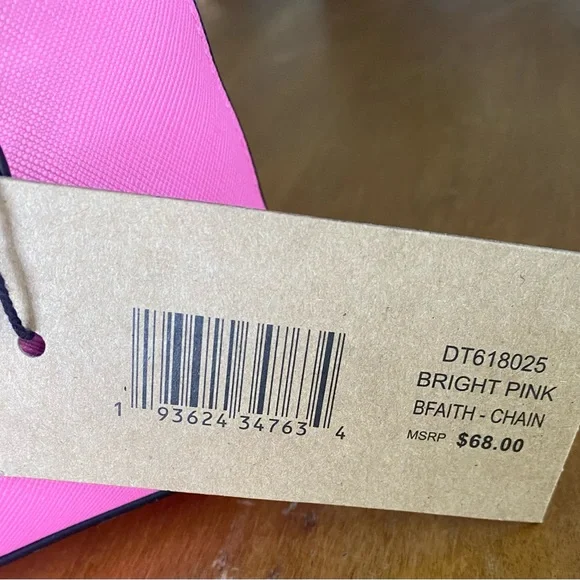 Steve Madden BFaith Chain Purse Bright Pink - Picture 4 of 4